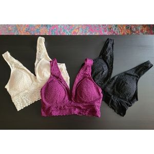 Lace Bralettes (set of 3)